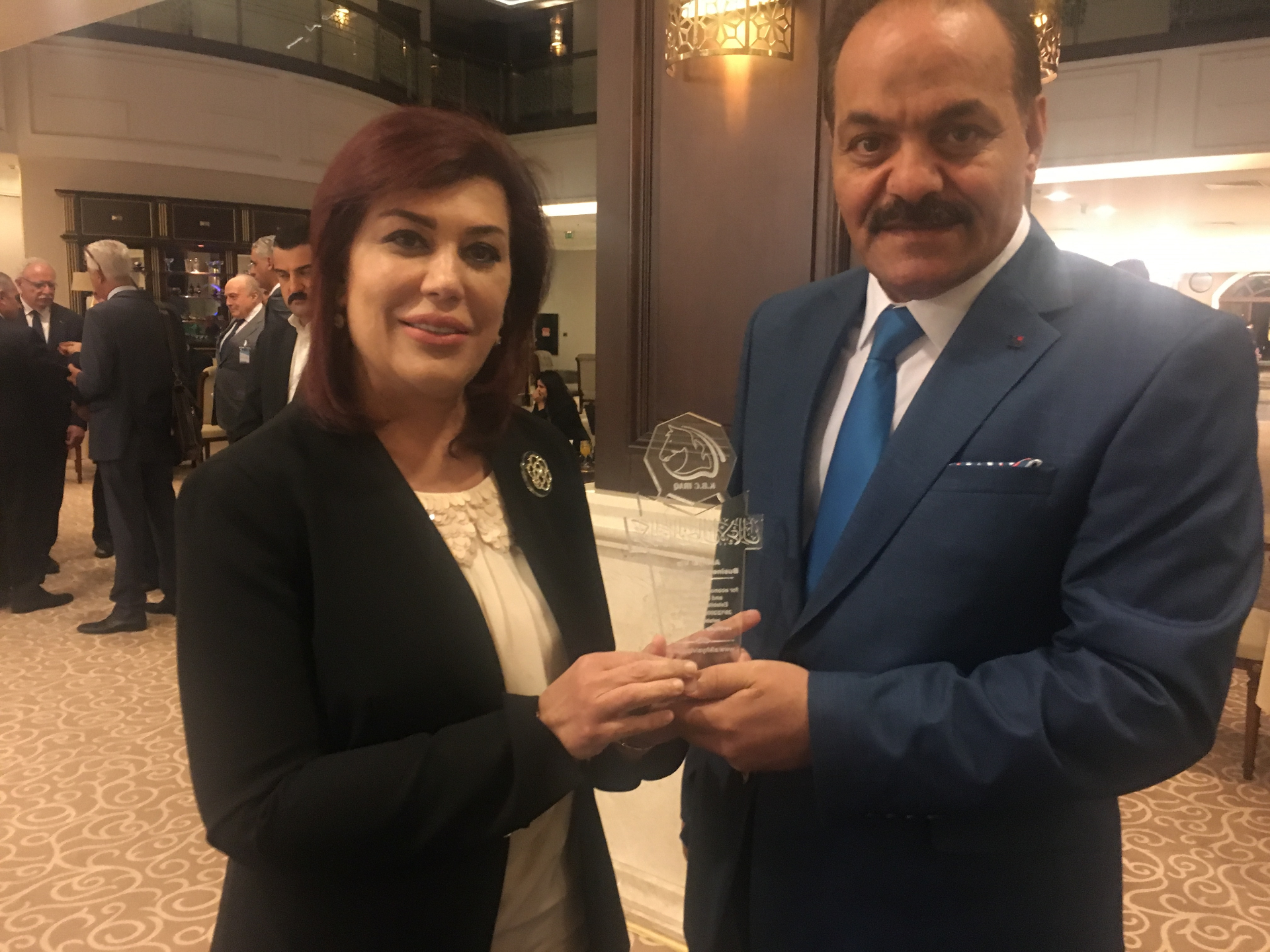 تكريم من سفارة العراق في المملكة العربية السعودية — درع IBC